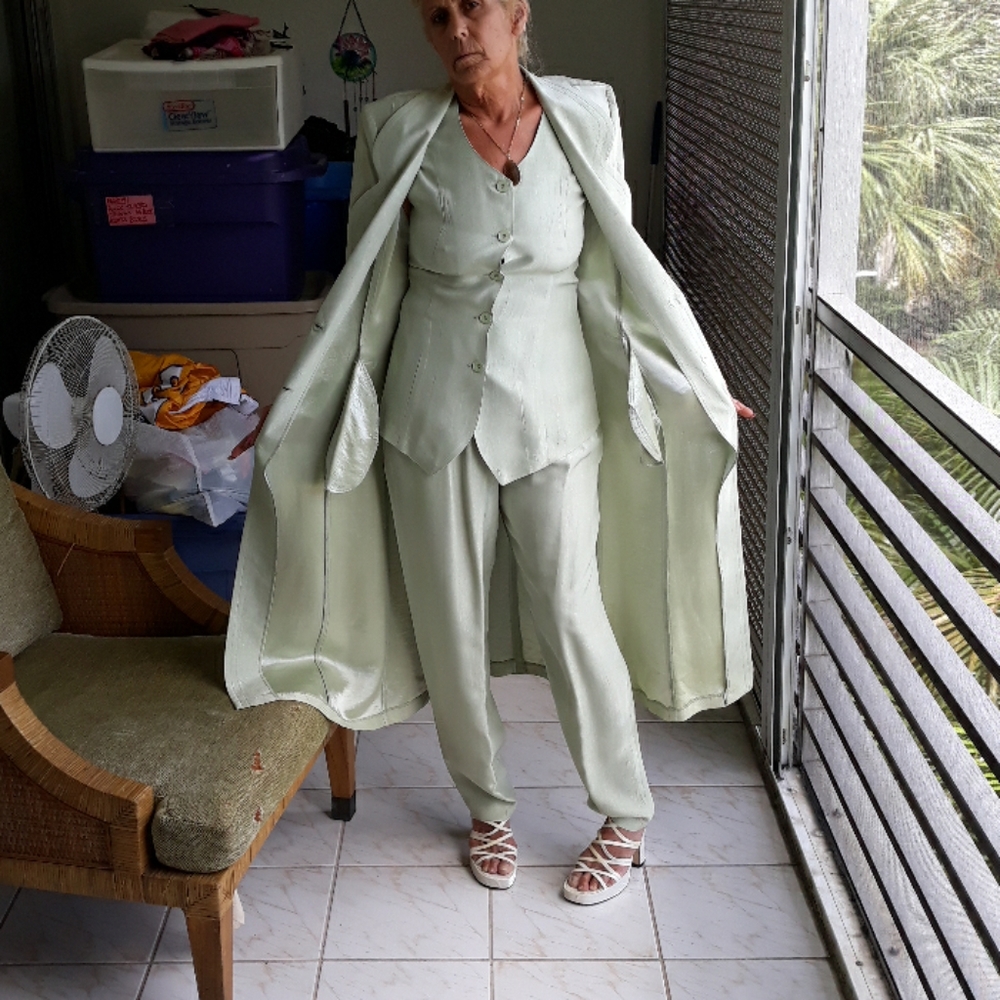Boutique mint green 3 piece dress outfit